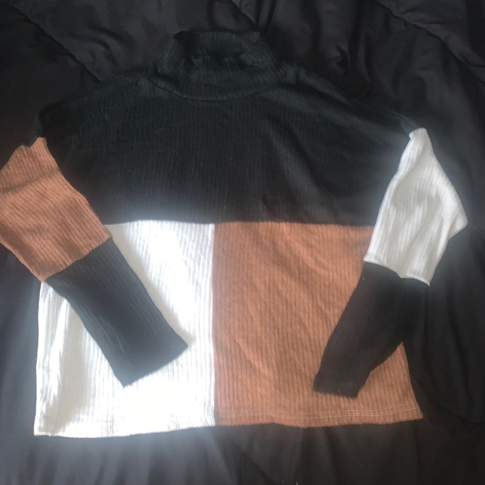 SHEIN mock neck sweater